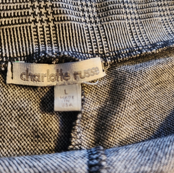 Charlotte Russe Houndstooth Skort Size L - Picture 3 of 7